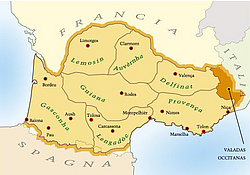 Cartina Occitania